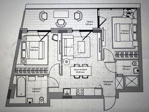 квартира по адресу Киевская ул., 15-45