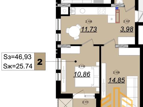 квартира за адресою Карпатської України вул. (Юрія Гагаріна), (Будинок 1)