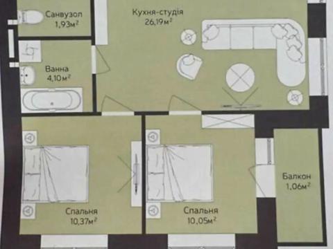 квартира за адресою Бориса Тлехаса вул., 19/2