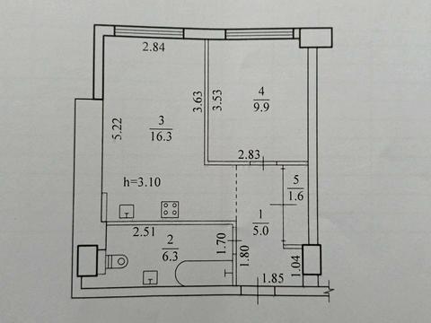 квартира по адресу Дмитрия Яворницкого просп. (Карла Маркса), 72-Б