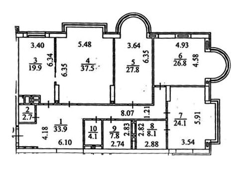 квартира по адресу Институтская ул., 18-А