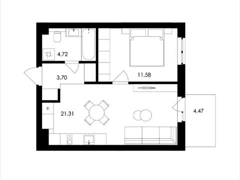 квартира по адресу Героев Майдана ул., 1