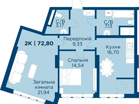 квартира за адресою Володимира Івасюка вул., 84