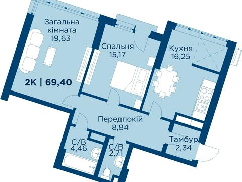 квартира за адресою Володимира Івасюка вул., 84
