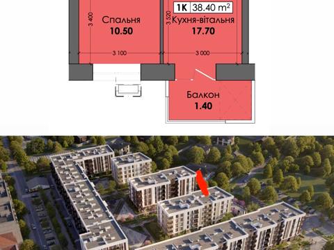 квартира за адресою Капушанська вул., (Будинок А02)