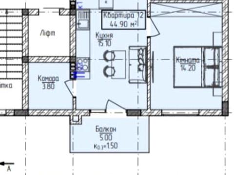 квартира по адресу Богомольца ул., (Будинок 1)