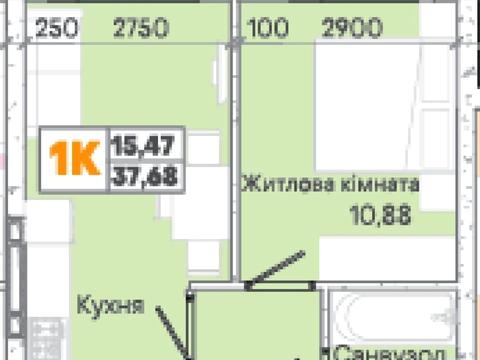 квартира за адресою Павла Клепацького вул., (Будинок 1)