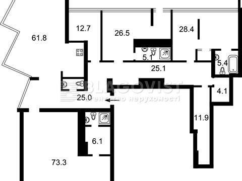 квартира за адресою Січових Стрільців вул. (Артема), 44-А