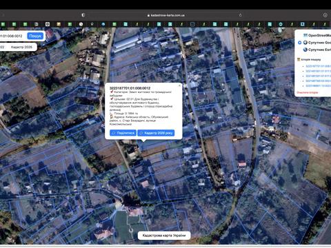 участок по адресу Київська