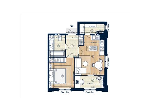 квартира по адресу Коцюбинского ул., 8