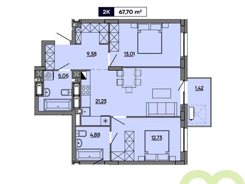 квартира по адресу Миколайчука ул., (Будинок 1)