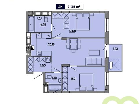 квартира по адресу Миколайчука ул., (Будинок 1)