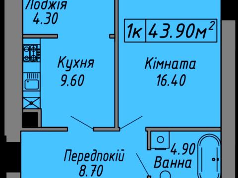 квартира за адресою Степана Бандери вул., (Будинок 1)