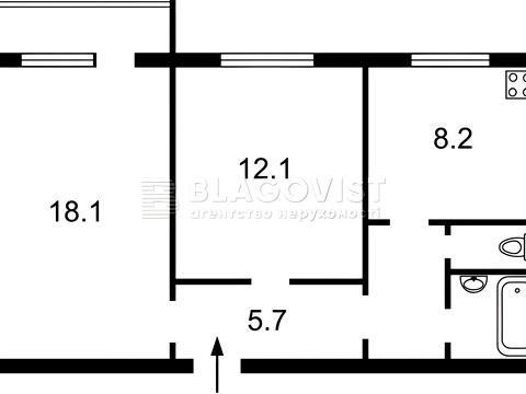 квартира за адресою Чорнобильська вул., 24/26
