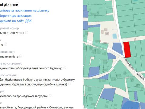 участок по адресу Сагайдачного, 2