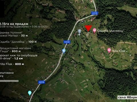 ділянка за адресою с. Яблуниця, 