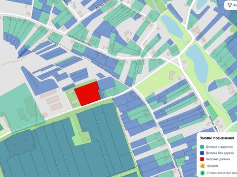участок по адресу провулок Український0