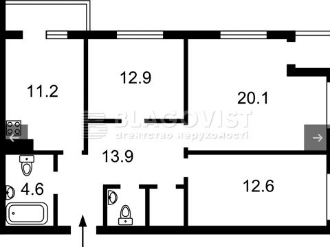 квартира за адресою Глибочицька вул., 13-7