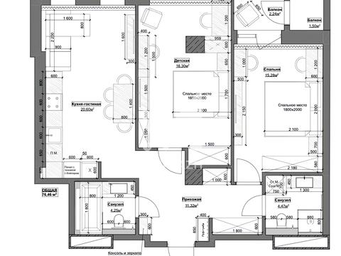 квартира по адресу Сухумская ул., 22