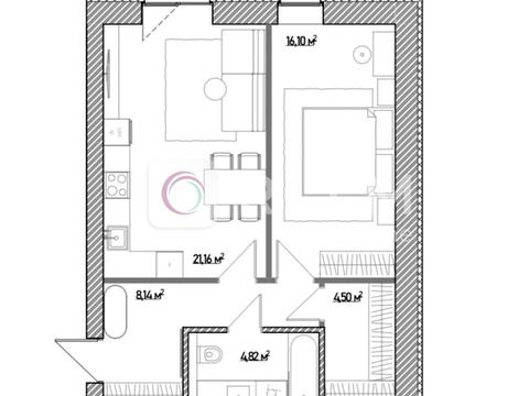 квартира по адресу Миру ул., 7, к. 2