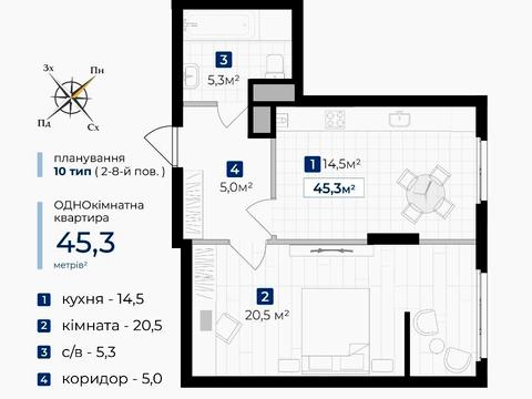 квартира по адресу Витвицкого ул. (Луначарского), (Будинок 3)