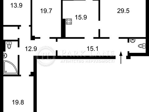 квартира за адресою Дніпровська набережна вул., 26-І