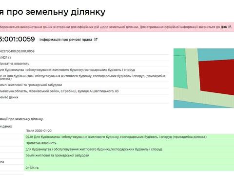 участок по адресу 