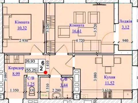 квартира за адресою Кузьми Скрябіна вул., (Будинок 2)