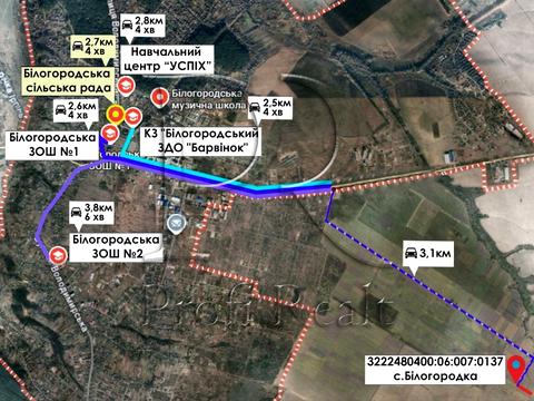 ділянка за адресою Білогородська вулиця