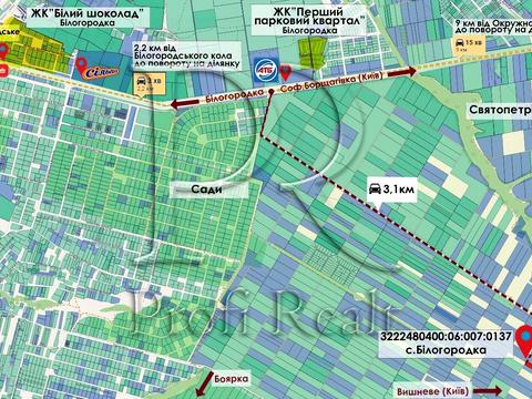 ділянка за адресою Білогородська вулиця