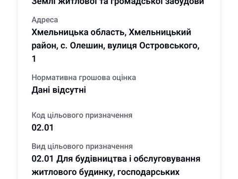 участок по адресу 