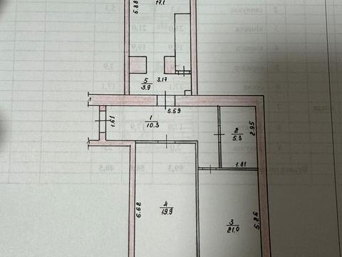 квартира по адресу Вильский пер., 14, к.1.2,3