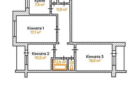 квартира за адресою Червоної Калини просп. (Володимира Маяковського), 34