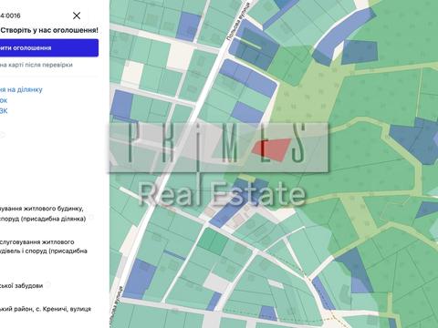 ділянка за адресою с. Креничі, Польова