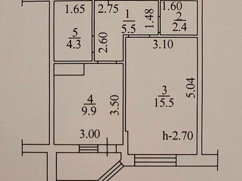 квартира по адресу Прохоровская ул., 40 к5