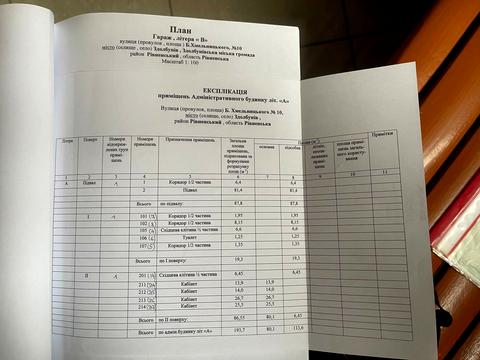 коммерческая по адресу Здолбунов, Хмельницького Богдана, 10