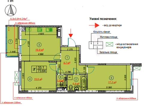 квартира за адресою Приозерний бульв., 3