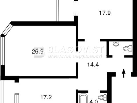 квартира за адресою Василя Тютюнника вул. (Анрі Барбюса), 16
