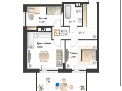 квартира за адресою Пилипа Орлика вул., (Будинок 1)