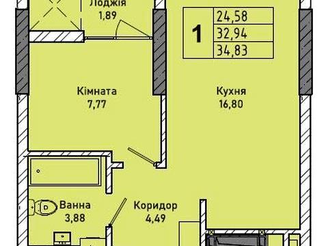 квартира по адресу Миколайчука ул., 38