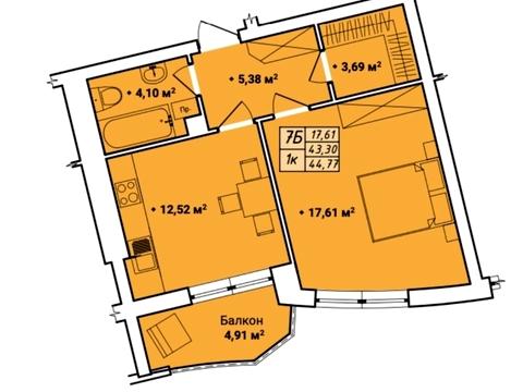 квартира за адресою Данила Галицького вул., (Будинок 3)