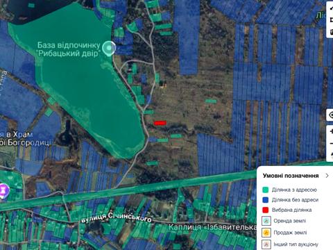 участок по адресу Ольги Кобылянской ул.