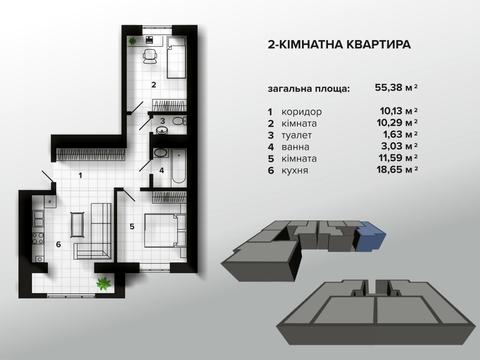 квартира по адресу Гетмана Петра Дорошенко ул., 22б