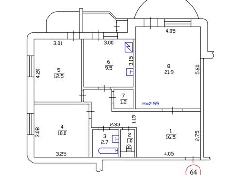 квартира по адресу Азербайджанская ул. (Бакинських Комісарів), 16/1