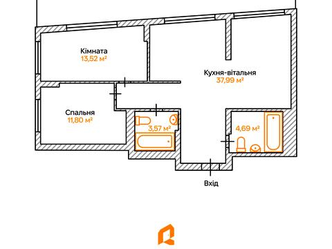 квартира за адресою Столичне шосе, 1-А