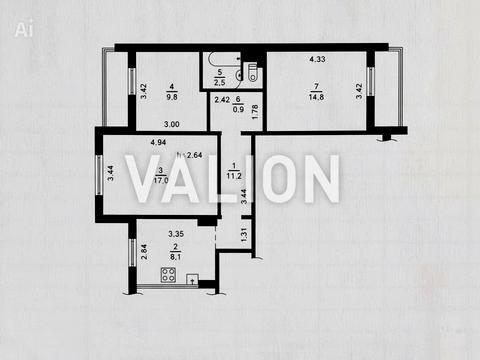 квартира за адресою Оноре де Бальзака вул., 16-А