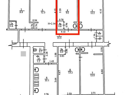 комната по адресу Афанасьевская ул., 3