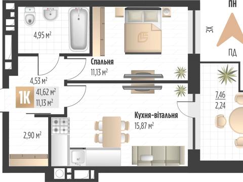 квартира за адресою Пилипа Орлика вул., (Будинок 2)