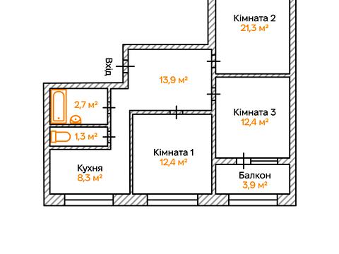 квартира за адресою Миколи Закревського вул., 41-А