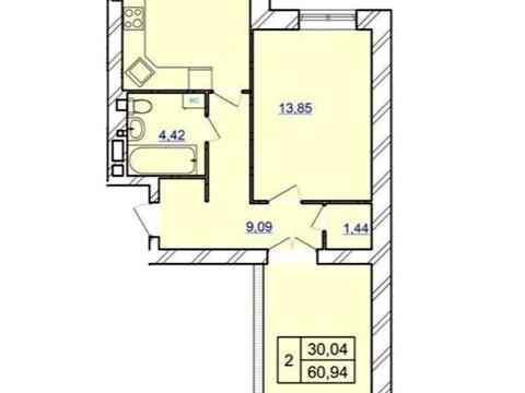 квартира по адресу Мазура Николая ул. (Щербакова), (Будинок 1)